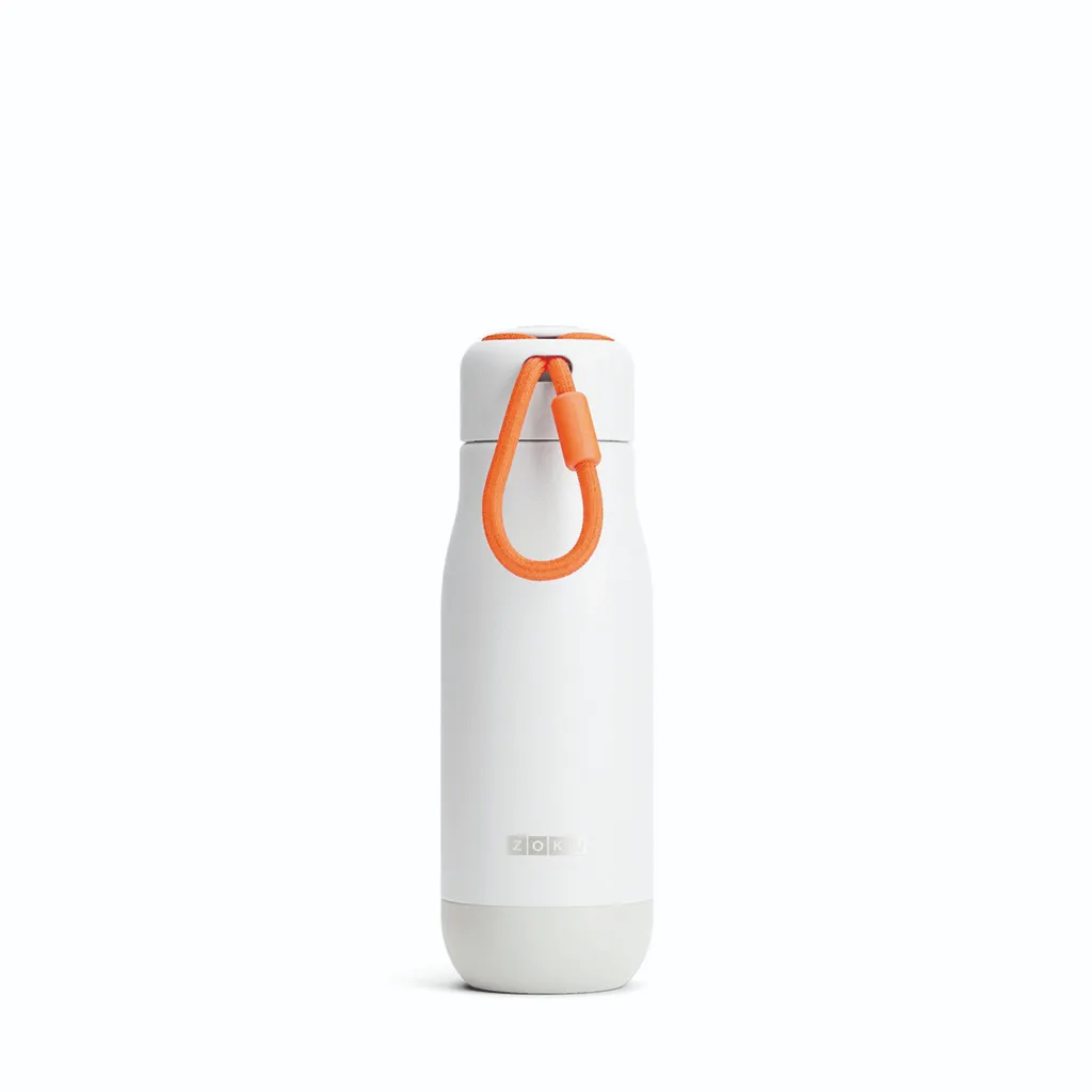 Borraccia in acciaio inox 350 ml Zoku bianco